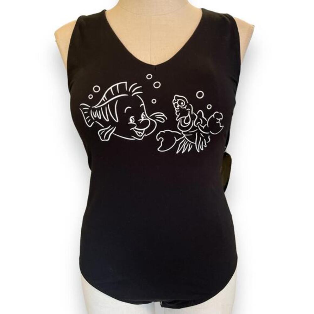 Torrid‎ 2 (2X 18/20) Disney Little Mermaid Sebastian Flounder One Piece Bodysuit